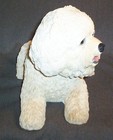 Vintage Bichon Frise Dog Figurine  bright Eyes  The Danbury Mint Copyright Mbi