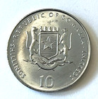 2000 Somalia Coin 10 Shillings Bunny Rabbit Africa Animal Wildlife