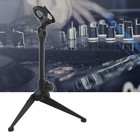 Adjustable Microphone Stand Desktop Tripod Table Stand Clip Holder Bracket Abs