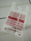 Large Bags 1 6 Thank You T-shirt Plastic Grocery Shopping Bags 11 5  X 6  X 21 5