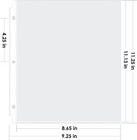 500 Sheet Protectors  8 5 X 11 Inch Clear Page Protectors For 3 Ring Binder 
