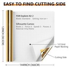 Mirror Gold Permanent Vinyl Roll 12  X 12ft -  12  X 12 Ft Metallic Gold
