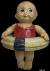 Antique Japanese Celluloid Rattle   Kewpie In Life Preserver   Very Rare