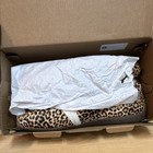 Puma Ballet Flats Chocolate Warm White Fur Animal Print Women s Us 7 Eu 37 5