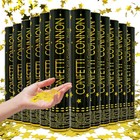 12 Pack Gold Confetti Poppers - 12  Metallic Star Cannons For Parties  Weddings 