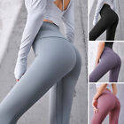 Womens Soft Stretch Cotton High Waisted Leggings Long Workout Yoga Pants Fitne   
