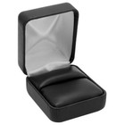 Lot Of 12 Black Leatherette Jewelry Ring Gift Boxes Ring Box   2 Styles