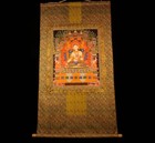 Wonderful Rare Nepal Vintage Old Buddhist Hand Painted White Tara Thangka Tangka