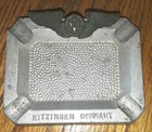 Kitzingen Germany Squadron Fighter Wings Aluminum Antique Ashtray