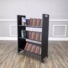 Metal Book Cart Library Cart Pew Cart Mobile Book Storage School Book Organier