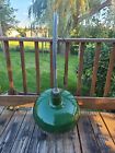 Vtg 18  Abolite Porcelain Industrial Green Gas Station Barn Light Wall Mount