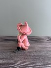 Vintage Chalkware Elf Figurine     Pink Outfit  Sitting Pose     Garden Decor