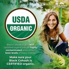 Usda Organic Black Cohosh 10 1 Extract  3000 Mg Strength  120 Vegan Capsules