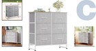 Space-saving 6 Drawer Light Grey Dresser - Sturdy And Stylish Storage Solution