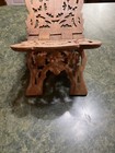 Vintage Carved Wooden Folding Bible Book Stand Reading Stand