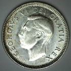 1951 Canada 10 Cents Silver Dime Au   Bu 10c Canadian Coin Lightly Toned