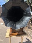 Victor Iii Phonograph With 19-inch Black Flower Horn