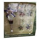 Venezia Studio Wine Bottle Stopper   Starfish Glass Charms Set