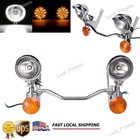 Led Passing Spot Fog Light Bar Turn Signals Lamp For Harley Softail Fatboy Flstf