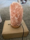 Himalayan Light Salt Crystal Lamp - Natural Pink Rock - Wood Base - New In Box