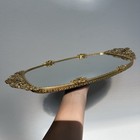 Vintage Matson Gold Vanity Wall Mirror Tray  t420 Hollywood Regency Style 17 5 
