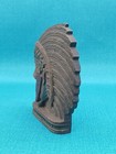 Antique Indian Head Plaster   Chalk Native American 6  Tall