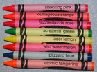 New Vintage Hot Fluorescent Crayola Crayons Unused 8 Count Box Binney Smith 1990