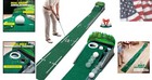 Putting Green Indoor - Golf Putting Mat With Realistic Green Speed  Dual-hole   