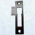 Lot Of 2 Antique Cast Brass Door Strike Plate Mortise Keeper Striker 3 5 8   