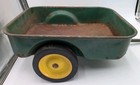 Vintage John Deere Pedal Tractor Wagon Trailer Cart  Vintage Rusted