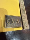 Csa Old Vintage Metal Brass Belt Buckle Confederate Civil War Replica South