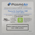 Plasma Air Autoclean 1560 Patented Self-cleaning Bipolar Ionizer 12-24v 200ma