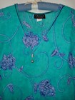 Vintage Cascais Of California Dress 10 Rayon Ties In Back With Attached Necklace