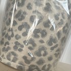 Ballard Designs Gray Blue And White Animal Print Fabric Drum Lamp Shade New 