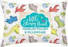 Hypoallergenic Toddler Bed Pillow With Cotton Case - 13x18 Inches  Dinosaurs