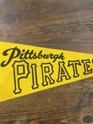 Vintage Original 1960s 1970s Pittsburgh Pirates Mlb Yellow Full Size Pennant