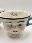 Cute Pair Of Vintage Baileys Yum Winking Tea Cups Eye In Excellent Condition