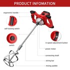 Cement Mixer 1200w Handheld Electric Concrete Mixer Portable Mortar Mixer