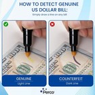     2 Pcs Counterfeit Money Marker Bill Detector Pen Universal Currency 2 Pack    