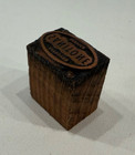 Vintage Printing Press Wood Block Letterpress Copper Metal - Sanitone Service