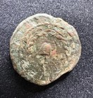 Roman Provincial Bronze Coin - Sacrificial Cap   Punic Legend In Wreath Coin