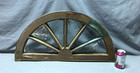 Antique Vtg 6 Lite Distressed 16x30 Sunburst Arched Window Sash Old 1411-24b