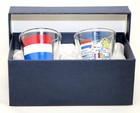 Netherlands Souvenir Boxed Shot Glass Set  set Of 2 