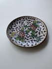 Antique Handpainted Enamel Brass Asian Chinese Cloisonne Trinket Bowl Ashtray