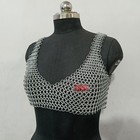 Medieval Chainmail Top Aluminum Butted Ring Bra Handmade Fantasy Festival Outfit