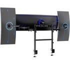 Vivo Triple Ultrawide Monitor Desk Mount  2 Poles  Up To 49  Screens