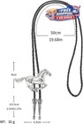 Bolo Tie For Men Cowboy Necktie Western Style Bow Tie For Flying Eagle Silver
