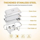 4pack Chafing Dish Buffet Set 8 Qt Stainless Steel Complete Chafer Set For Party