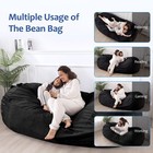 7ft Xxl Memory Foam Filled Bean Bag Chair With Removable Coverbean Bags For