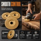 2026 Heavy Duty Tungsten Carbide Wheel 4-4 5  Grinder Wood Carving 3pcs